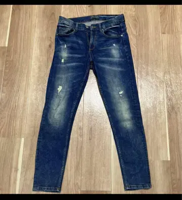 ZARA MAN 데미지 가공 슬림핏 데님