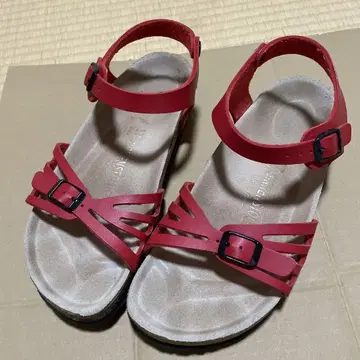 버켄스탁 샌들 발리 체리 레드 사이즈 37