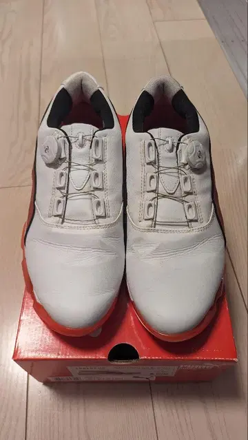 PUMA 골프화 화이트/오렌지