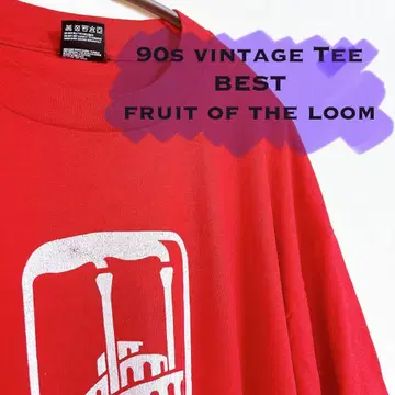 90s Vintage Tee Boatmen's Red 싱글 스티치
