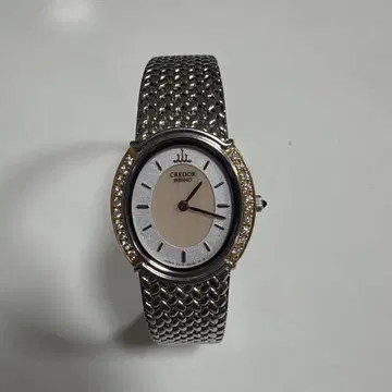 Credor 실버 스테인리스 스틸 시계