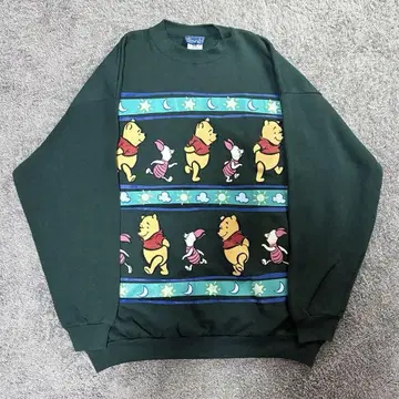 [ 90s made in USA ] 빈티지 푸우 그린 맨투맨