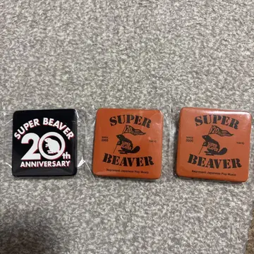 SUPER BEAVER 20th ANNIVERSARY 캔뱃지 세트