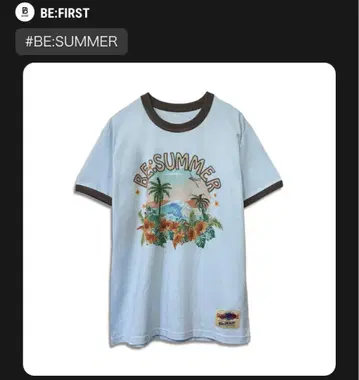 BE:FIRST BE:SUMMER 티셔츠 스카이블루 S 사이즈