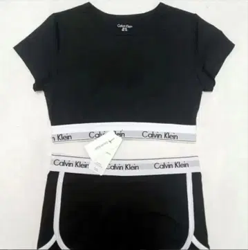 Calvin Klein 블랙 룸웨어 셋업