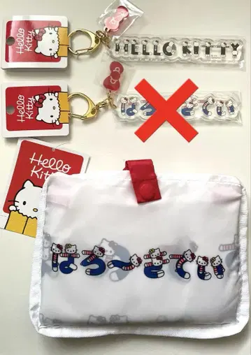 [헬로키티 전 한정] 히라가나 에코백 아크릴 키링