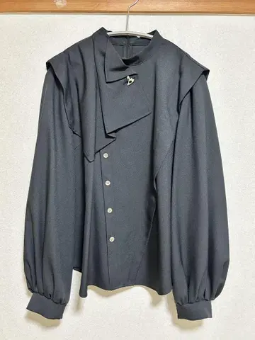 UNITED TOKYO 레이어드 디자인 블라우스 블랙