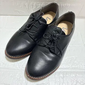 [미사용 새상품] Lee 플레인토 레이스업 슈즈 23cm 블랙