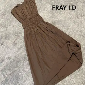 FRAY I.D 브라운 슬리브리스 원피스 사이즈 0