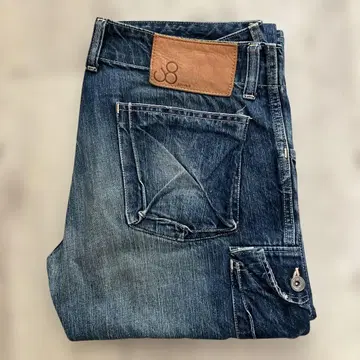 john bull 부츠컷 데님 플레어 데님 다크 블루