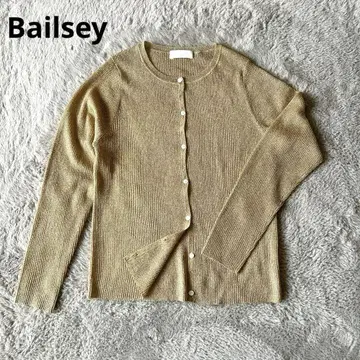 [미사용품] Bailsey 보르지 골드 리브 가디건 S