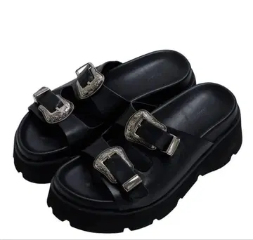 AMERI MEDI WESTERN BUCKLE SANDALS 사이즈 M