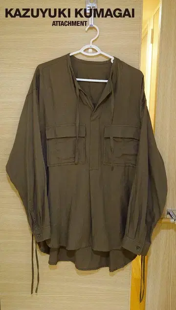 [미사용] 카즈유키 쿠마가이 어태치먼트 C/W 비에라 풀오버 셔츠 L/S