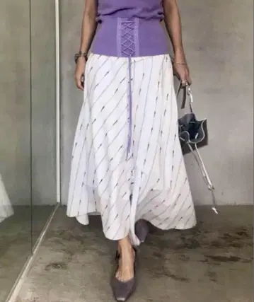 아메리 AMERIvintage LOGO SHIRT SKIRT 로고 스커트