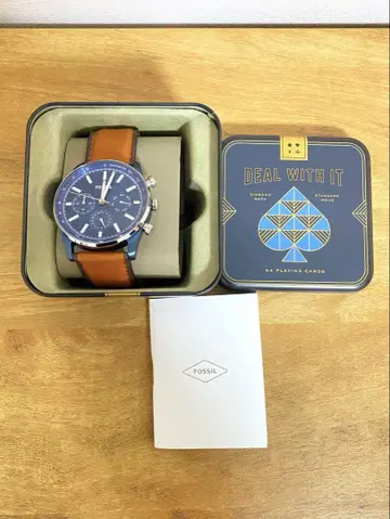 FOSSIL 손목시계 파슬 손목시계 가죽 BQ2512 남성용