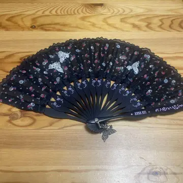 ANNA SUI 부채 (꽃무늬)