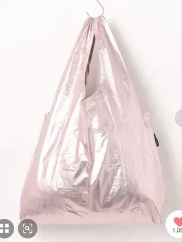 BAGGU 배구 Standard Bag 메탈릭 핑크 에코백