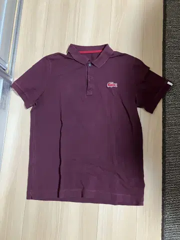 라코스테 피케 셔츠 버건디