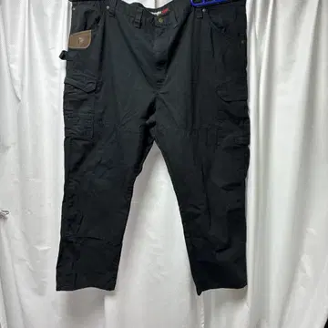 Wrangler BIGGS WORKWEAR 블랙 카고 팬츠 50인치