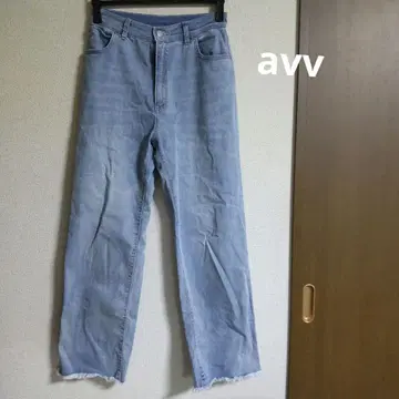 avv [ 머신 워셔블 ] 스트레치 데님 스트레이트 팬츠 M 사이즈