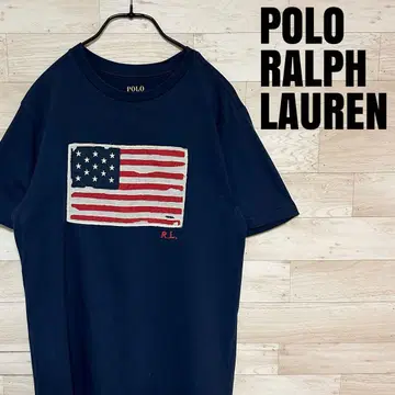 POLO RALPH LAUREN 랄프 로렌 반팔 국기 T셔츠 M