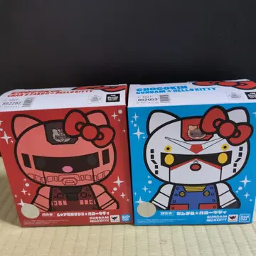 GUNDAM HELLO KITTY 피규어 2세트