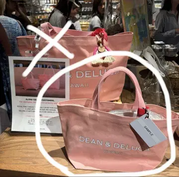 DEAN & DELUCA 로얄 하와이안점 한정 토트백 핑크 S