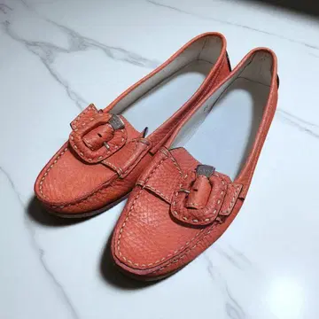 [ 22.5cm ] TOD'S 로퍼 가죽 오렌지