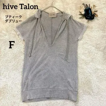 [ hive Talon ] 부티크더블유 반팔 후드티 티셔츠 F