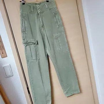 새상품급 ZARA 하이웨스트 카고 팬츠 워크 팬츠