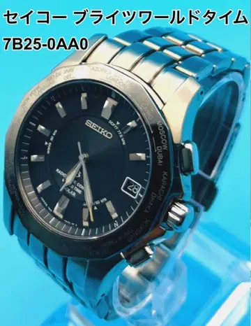 SEIKO 브라이츠 7B25-0AA0 티타늄 솔라 전파 작동품 1355