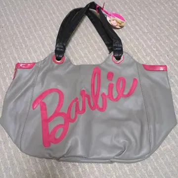 바비 토트백 그레이 핑크