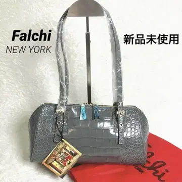 [ 미사용 택 포함 ] 팔치 뉴욕 악어 엠보싱 숄더백 그레이