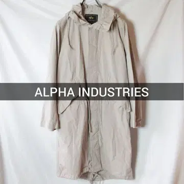 ALPHA INDUSTRIES 모즈 코트 스노우 카모 L 사이즈