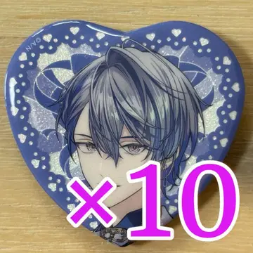 코야나기 로우 June Bride 니지산지 하트형 캔뱃지 10개1