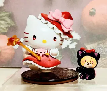 헬로키티 마법사 피규어 검은 고양이 포함