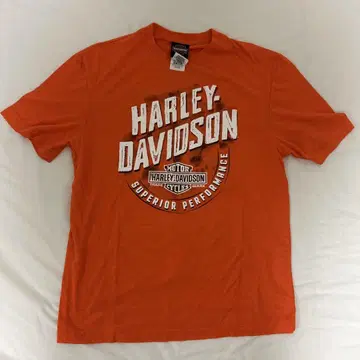 HARLEY-DAVIDSON 오렌지 티셔츠 M