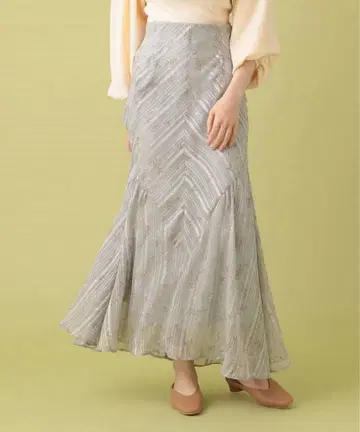 DEICY me couture 플라워 프린트 롱 스커트