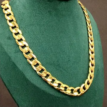 빈티지 초와이드 골드 금 목걸이 키헤이 12mm