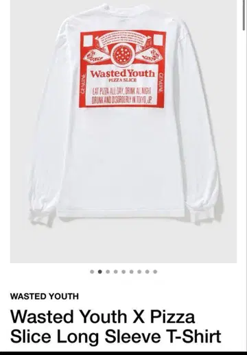 레어 Wasted Youth X Pizza Slice 롱T L사이즈