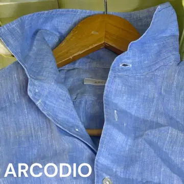 [새상품급] ARCODIO 인기 완판 린넨 셔츠 블루 37