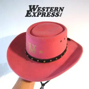 WESTERN EXPRESS inc 카우보이 웨스턴햇 핑크
