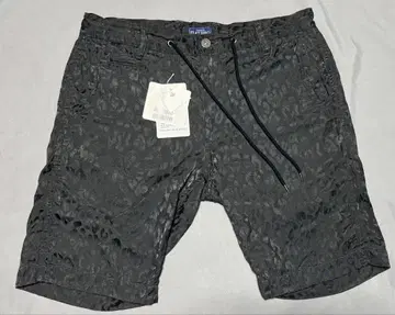 일본제 FLAT HEAD 블랙 레오파드 무늬 숏팬츠