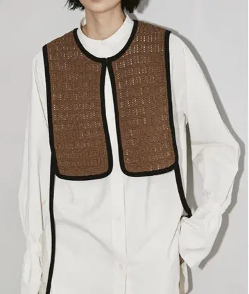 todayful cordyarn piping vest