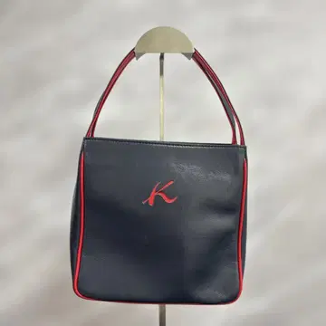 키타무라 가죽 토트백 네이비