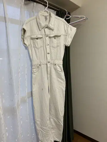 ZARA 화이트 데님 올인원