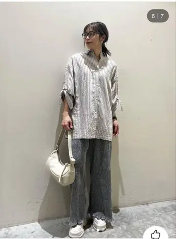 새상품 니코앤드 뷔스티에 세트 빅 셔츠