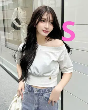 rady 원숄더 상의 S 사이즈 화이트 잔여 2