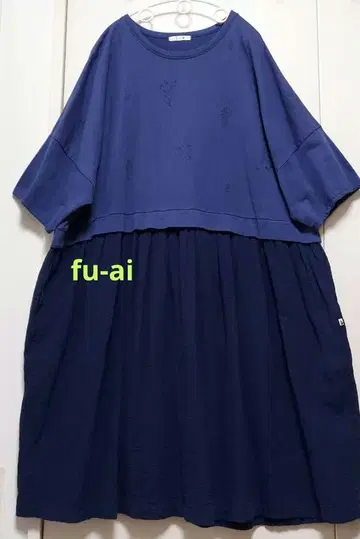 fu-ai 드럭 스토어즈 이소재 절개 원피스 자수