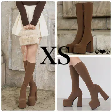 Darich 울트라 스트레치 롱 부츠 브라운 XS